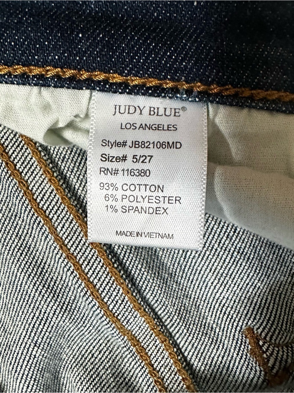 Judy Blue Skinny Fit Mid Rise Cotton Stretch Denim Jeans Size 5/27 - Picture 8 of 8